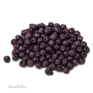 Melon Round 3mm – Metallic Suede Pink, 5 гр (#79086MJT)