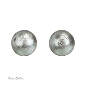 Хлопковый жемчуг 14 мм, Grey, 1 шт. (#CTP001-14-Grey)