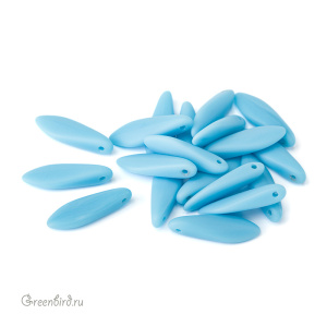 Glass Daggers 5x16mm, Turquoise Matted, 1 шт. (#63030/84110)
