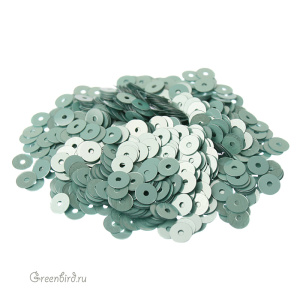 Пайетки 4мм плоские Verde Acqua (#7029)