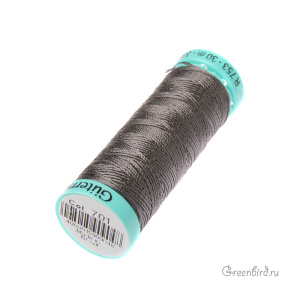 Шелковая нить Gutermann R753, 30м, темно-серый (#701)