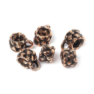 "Мхи и травы", коннектор-бейл, ант. бронза, 1 шт (#2881)