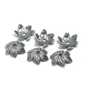 "Шелест листвы", чашечка, ант. серебро, 1 шт. (#С3119)