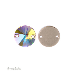 Swarovski пришивные 3200 Риволи 12 мм, райское сияние (#001PARSH), 1 шт.