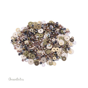 Микс ронделей и пайеток, 4,5 гр (#MIX06)