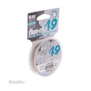 Тросик Flex-Rite 49 – 0,45 мм, Silver Plate, 30 фт #FL49X(018SP)30