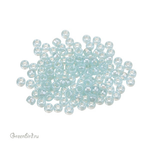 Бисер чешский Matubo цилиндрический 7/0, Luster/Milky Aquamarine (#L61000), 5 г