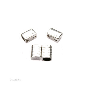 Магнитный замочек Regaliz, ант. серебро, 1 шт. (#LL033)