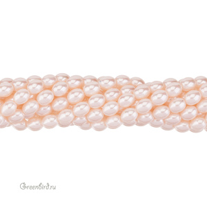 Жемчуг "Майорка" рис 8х6 мм, персиковый, нить (#Maj-94)