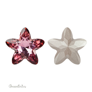 Swarovski 4754 Старблум 18x18,5 мм, античный розовый (#001ANTP), 1 шт.