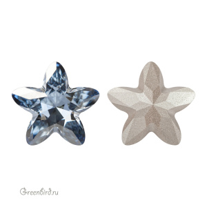 Swarovski 4754 Старблум 18x18,5 мм, голубая дымка (#001BLSH), 1 шт.
