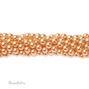 Swarovski 5810 Жемчуг 5 мм, золото (#296), уп. 20 шт.
