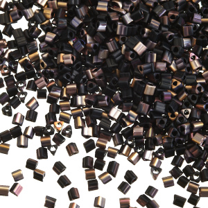 Бисер TOHO Triangle 11/0 hybrid Аполло, черный (#Y852), 10 г