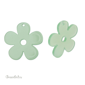 Подвеска "Ромашка", зеленый, 1 шт. (#SVA-BASE-124)