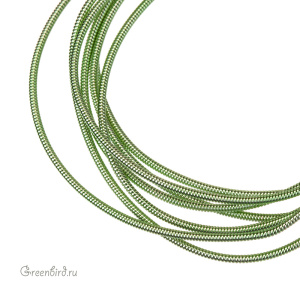 Канитель жесткая 1,25 мм, салатовый (KAN9025)