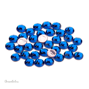 Swarovski 2078 Термостразы круглые SS16, капри синий (#243), уп. 36 шт.