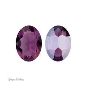 Swarovski 4120 Овал 6х4 мм, аметист сияющий (#204IGNIT), 1 шт.