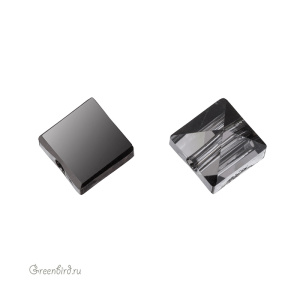 Swarovski 5061 Бусина Шип квадратный 5,5 мм, серебряная ночь (#001SINI), 1 шт.
