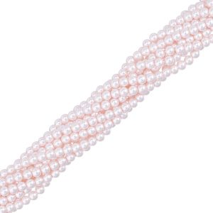 Crystalbird Жемчуг круглый 5 мм, розалин, нить (#65)