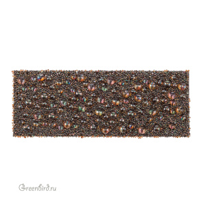 Swarovski 89803 Кристальная ткань Galuchat 75х29 мм, (#012/001COP), 1 шт.