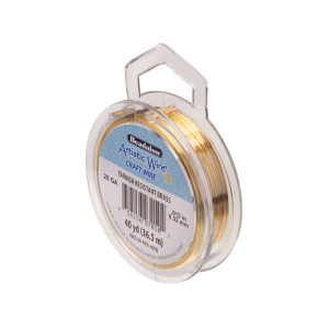Проволока Artistic Wire 28 Ga Non-Tarnish Brass (AWS-28-NTB-40YD)
