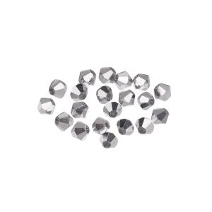 Crystalbird 5301 Биконусы 4 мм, серебристая комета 2X (#001CA2X), уп. 20 шт.