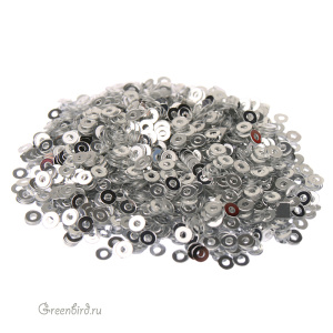 Пайетки 2мм плоские Argento (#1111)