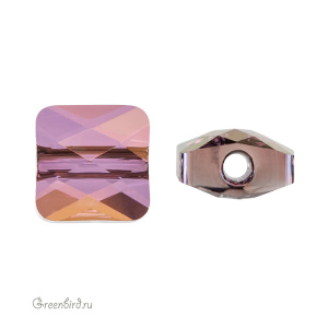 Swarovski 5053 Бусина Мини Квадрат 6 мм, сиреневая дымка (#001LISH), 1 шт.