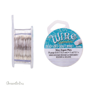 Проволока Wire Elements 28 Ga Silver (CW28R-SL-15)