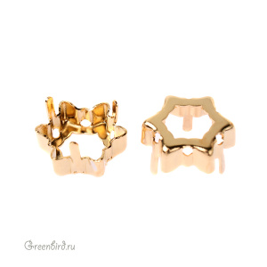 4753 Оправа для Edelweiss Fancy Stone 14 мм, золото