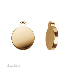 Подвеска "Монисто" 10 мм, золото, 1 шт. (#SV1701-Pendant-74G)