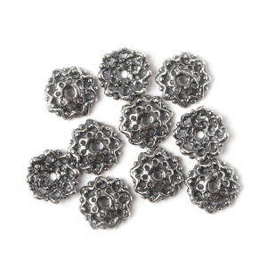 "Мхи и травы", чашечка, ант. серебро, 1 шт. (#С2806)