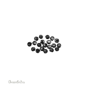 Swarovski 5000 Бусины круглые 2 мм, серебряная ночь (#001SINI), уп. 20 шт.