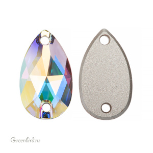 Swarovski пришивные 3230 Капля 18х10,5 мм, прозрачный радужный (#001AB), 1 шт.