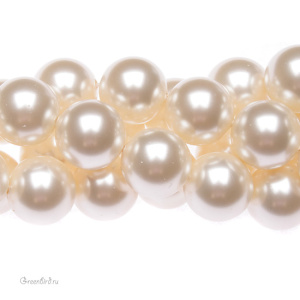 Swarovski 5810 Жемчуг 12 мм, светло-кремово-розовый (#618), 1 шт.