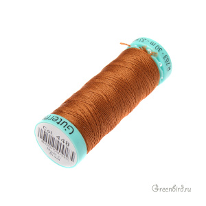 Шелковая нить Gutermann R753, 30м, карамель (#448)