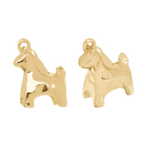 Подвеска "Лошадка", золотистый, 1 шт. (#SV1701-Pendant-149G)