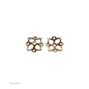 "Время рыцарей", чашечка-коннектор, ант. латунь, 1 шт. (#Л1301)