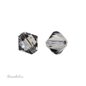 Swarovski 5328 Биконус 8 мм, черный алмаз (#215), 1 шт.