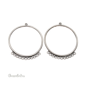 JBB Коннектор "Круг 11:1", ант. серебро (JB-7331)