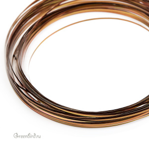 Бить, 1 мм, античное золото (#342)