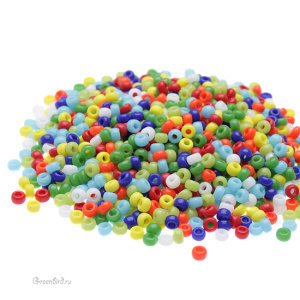 Бисер японский круглый MIYUKI Round 11/0, микс Rainbow (#MIX37), 10 г