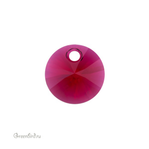 Swarovski 6428 подвеска Мини Диск 8 мм, алый (#276), 1 шт.