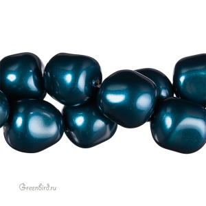 Swarovski 5840 Жемчуг барочный 14 мм, петрол (#600), 1 шт.