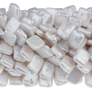 Жемчуг пресноводный барочный "Флажок", перламутровый, 1 шт. (#10/002)