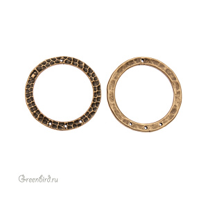 JBB Коннектор "Кольцо Hammertone 3:1", ант. латунь (JB-7323)