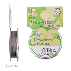 Тросик Flex-Rite 7 – 0,45 мм, прозрачный #FL7X(018CL)30