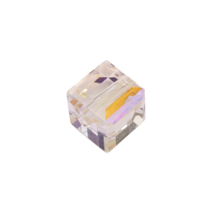 Crystalbird 5601 Бусина Куб 8 мм, Crystal Paradise Shine (#001PS), 1 шт.