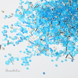 Микс бисера TOHO: лазурь (#3223), 10 г