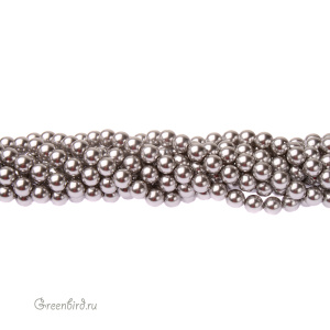 Swarovski 5810 Жемчуг 5 мм, светло-серый (#616), уп. 20 шт.